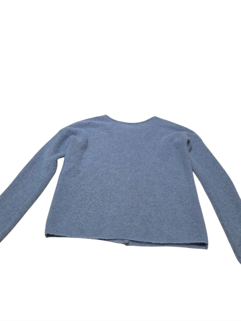 Sezane Gaspard Vintage Blue Mohair/Alpaca Blend Buttondown Cardigan - Picture 6 of 9